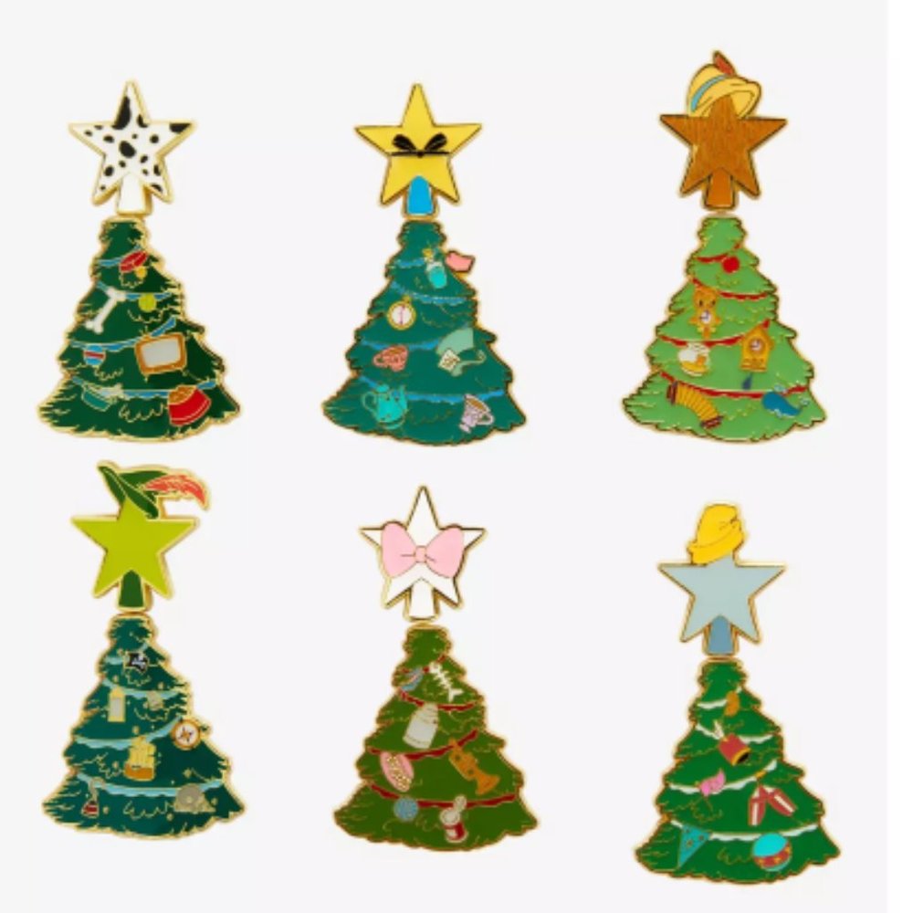 Loungefly Disney Christmas Tree (OPEN) Blind Box Enamel Pins FULL COLLECTION